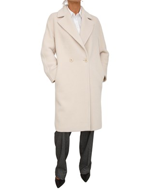 Cappotto donna Tokio Max Mara in lana bianco panna in DONNA