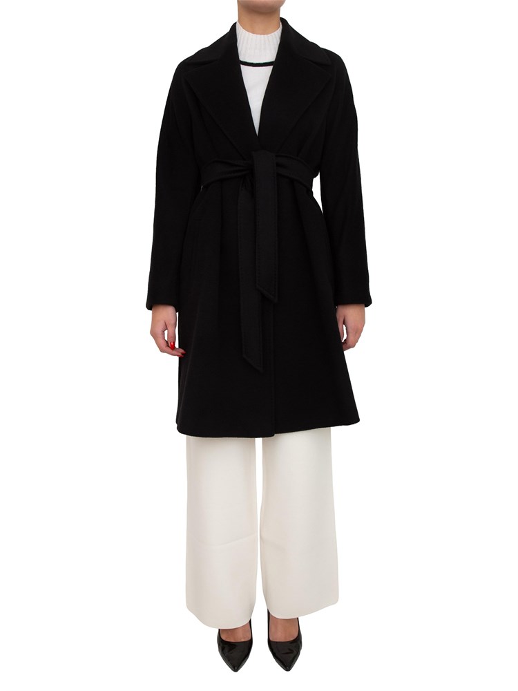 Cappotto Dravenna di Max Mara in pura lana nera