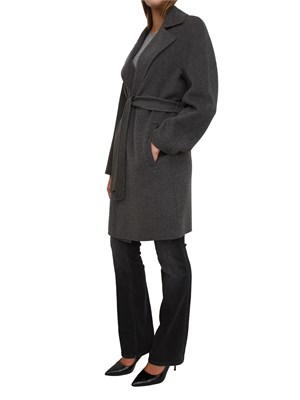 Cappotto Ajaccio Max Mara in lana, seta e cashmere grigio in DONNA