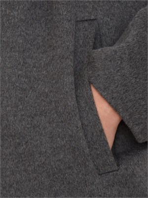 Cappotto Ajaccio Max Mara in lana, seta e cashmere grigio in DONNA