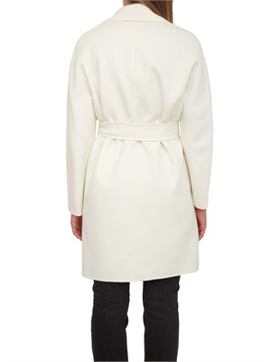 Cappotto Ajaccio Max Mara in lana, seta e cashmere bianco in DONNA