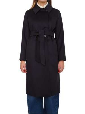 Cappotto Bcollag Max Mara in pura lana blu in DONNA