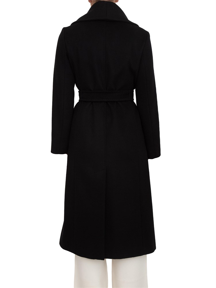 Cappotto Loriana Max Mara in drap di pura lana vergine nero