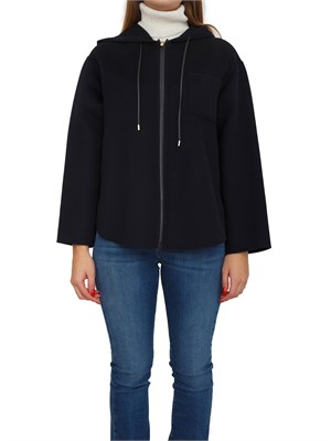 Giaccone Mina di Max Mara in lana, cashmere e seta blu in DONNA