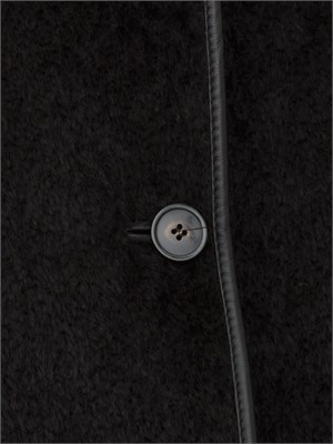 Giaccone Vadet Max Mara in alpaca nera in DONNA