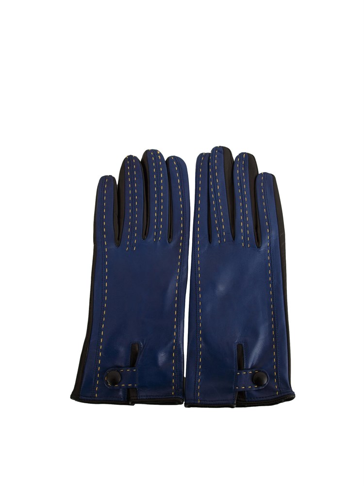 Guanti Alexa Fairchild in vera pelle blu