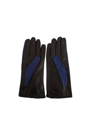 Guanti Alexa Fairchild in vera pelle blu in DONNA