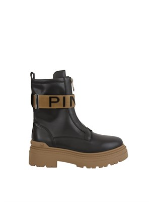 Stivali Pinko Mia 13 in pelle nera in DONNA