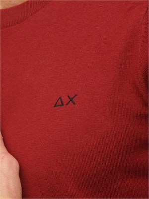 Maglia uomo Sun68 in lana e cotone rosso in UOMO