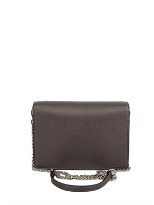 Borsa a tracolla Liu Jo in ecopelle grigia e catena argento in DONNA