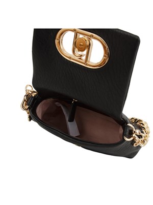 Borsa LaPuffy in ecopelle matelassÉ nera in DONNA