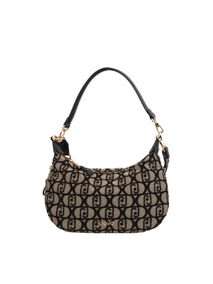 Borsa Liu Jo donna in tessuto beige con logo jacquard in DONNA