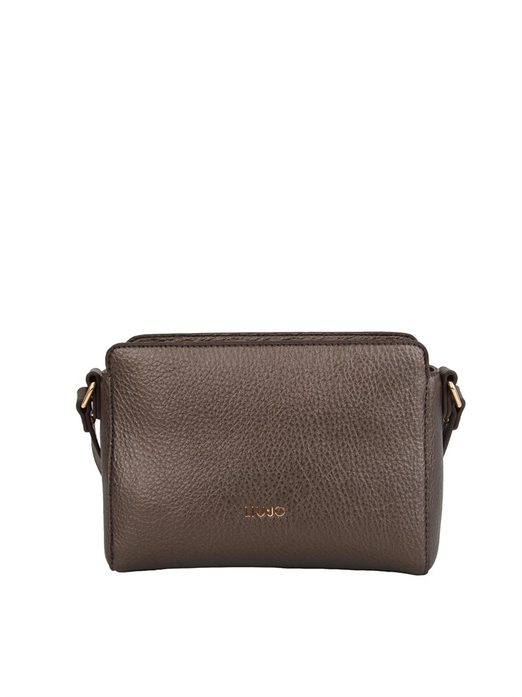 Borsa Liu Jo donna in ecopelle martellata marrone lucido