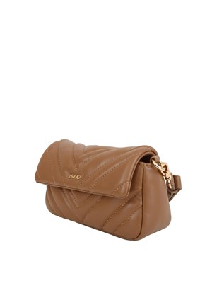 Borsa Liu Jo Lunny XS in ecopelle matelassÉ cuoio in DONNA