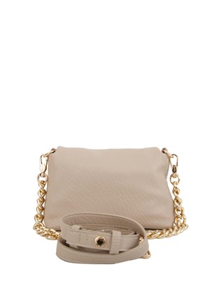 Borsa LaPuffy in ecopelle matelassÉ beige in DONNA