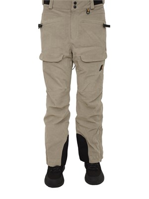 Pantaloni da sci Mercantour K-Way uomo in velluto beige a coste in UOMO