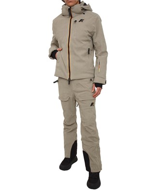 Pantaloni da sci Mercantour K-Way uomo in velluto beige a coste in UOMO