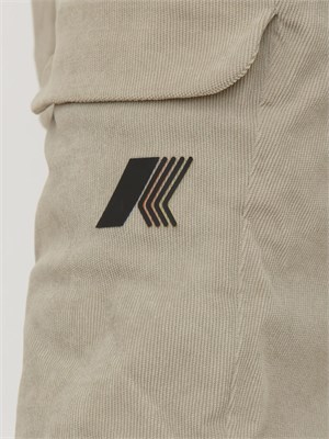 Pantaloni da sci Mercantour K-Way uomo in velluto beige a coste in UOMO