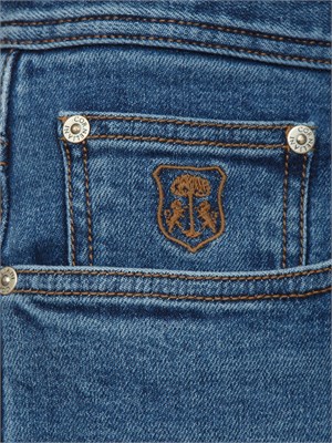 Jeans Corneliani in denim stretch blu in UOMO