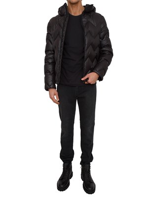 T-shirt Corneliani in jersey di cotone nero in UOMO