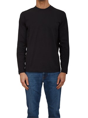 T-shirt uomo Corneliani in cotone nero in UOMO