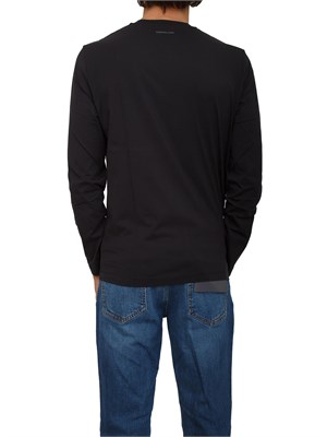T-shirt uomo Corneliani in cotone nero in UOMO