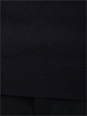 Maglia girocollo Corneliani uomo in lana e cashmere blu in UOMO