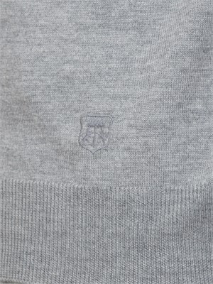 Polo Corneliani in pura lana vergine grigio in UOMO