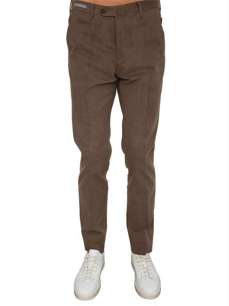 Pantaloni Corneliani in misto lana verde