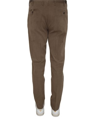 Pantaloni Corneliani in misto lana verde in UOMO