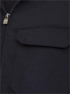 Giubbotto uomo Corneliani in misto cashmere e lana blu in UOMO