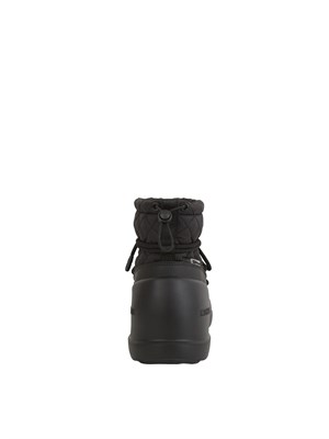 Stivali Mezzaluna Quilted Mid Moon Boot in tessuto nero in DONNA