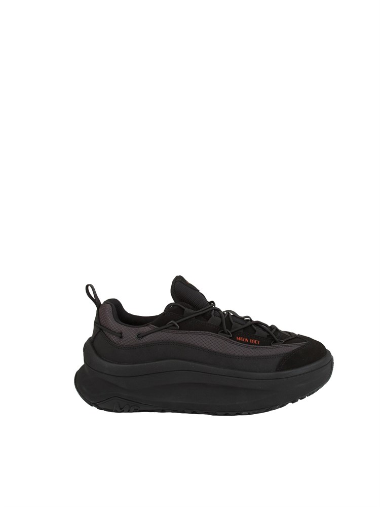 Sneakers Moon247 Xlace Moon Boot in pelle e tessuto neri