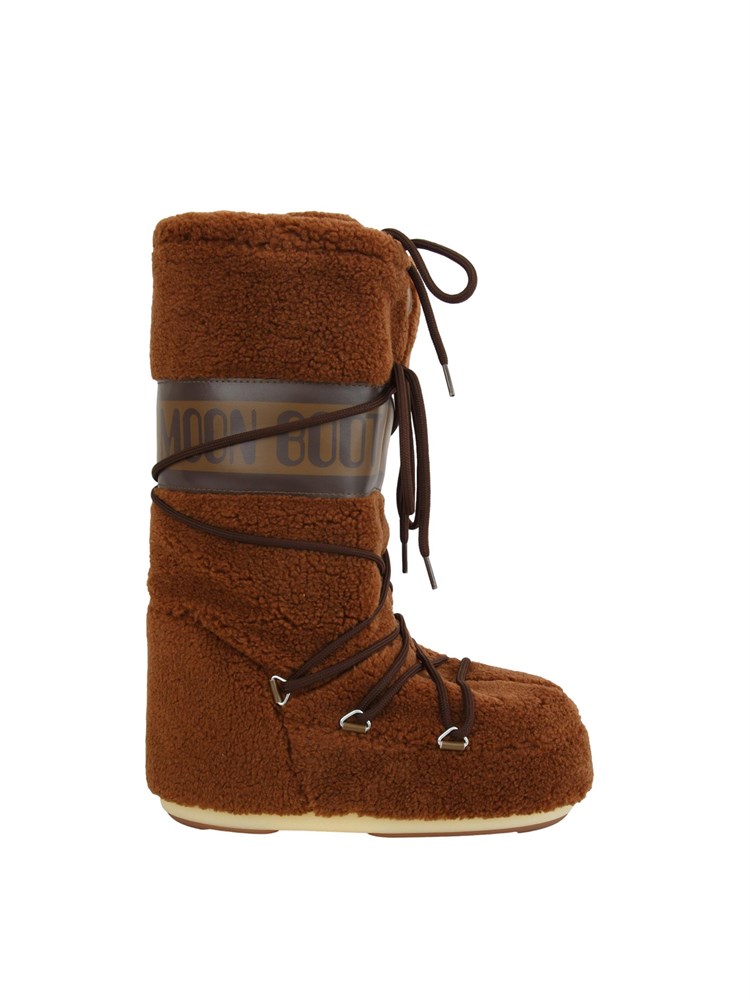 Moon Boot Icon in Teddy marrone