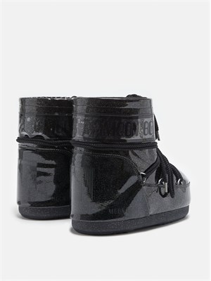 Moon Boot Icon Low Glitter unisex nero in DONNA