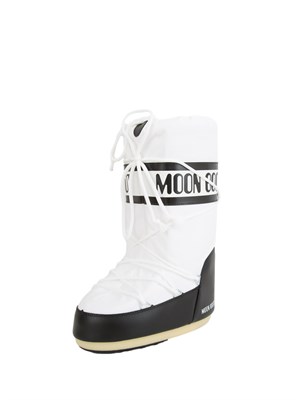 Moon Boot Icon unisex in nylon bianco in DONNA