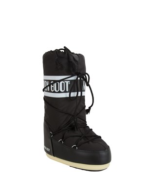 Moon Boot Icon in nylon nero in DONNA