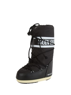 Moon Boot Icon in nylon nero in DONNA