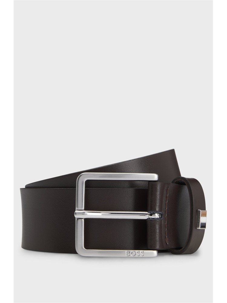 Cintura BOSS Uomo in pelle italiana marrone