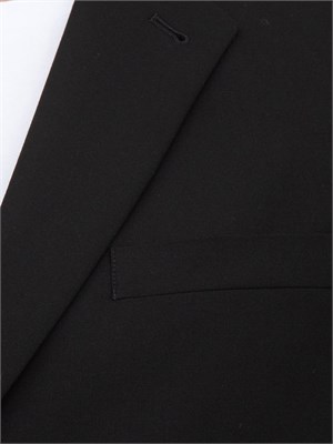 Giacca doppiopetto Armani Exchange in misto lana e viscosa nera in UOMO