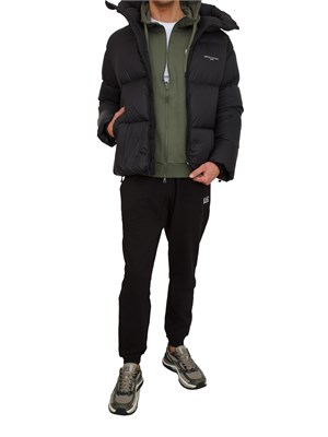 Tuta sportiva uomo EA7 Emporio Armani in cotone verde e nero in UOMO