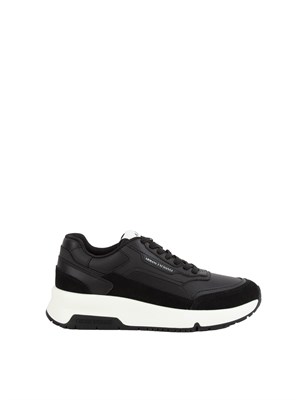 Sneakers uomo Armani Exchange in ecopelle nera in UOMO