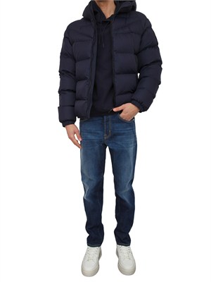 Giubbino Molveno Napapijri in tessuto tecnico blu in UOMO