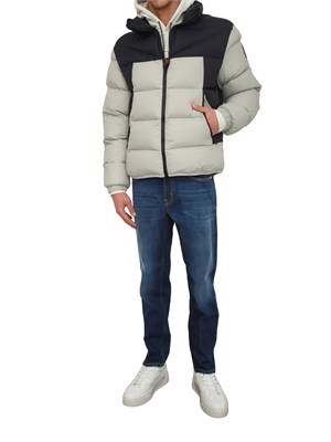 Giubbino Molveno Napapijri in tessuto tecnico grigio in UOMO