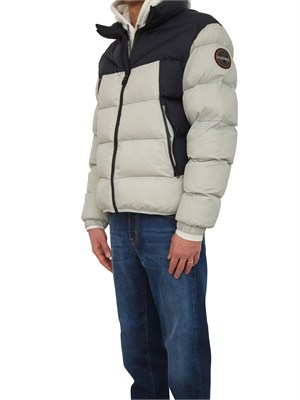 Giubbino Molveno Napapijri in tessuto tecnico grigio in UOMO