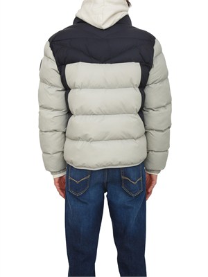 Giubbino Molveno Napapijri in tessuto tecnico grigio in UOMO