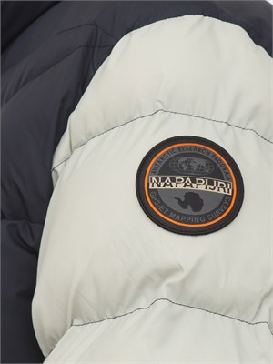 Giubbino Molveno Napapijri in tessuto tecnico grigio in UOMO