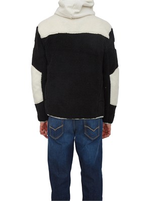 Felpa Yupik Napapijri in teddy nero in UOMO