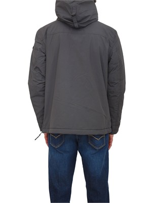 Giacca Rainforest Napapijri in tessuto tecnico grigio in UOMO