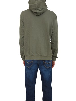 Felpa Aylmer Napapijri in caldo cotone verde in UOMO